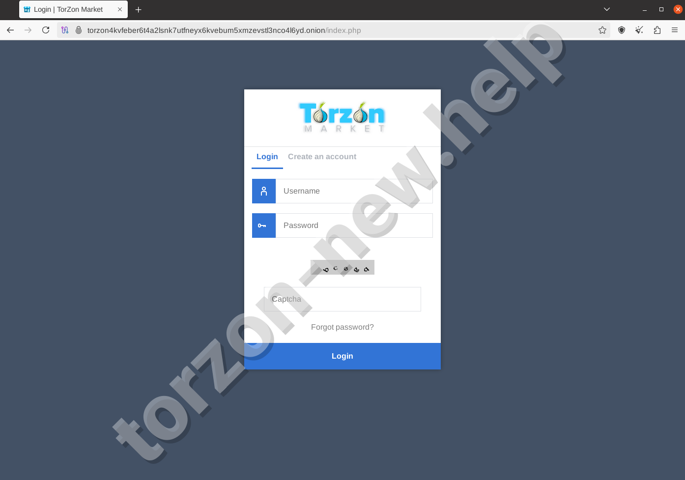 Torzon Market Secure Login Portal with PIN Authentication